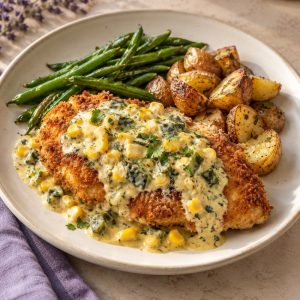 Crispy breaded chicken