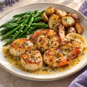 3.5 oz. scallops & jumbo shrimp
