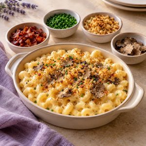 Truffle mac & cheese station