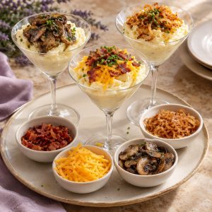 Signature mashed potato station