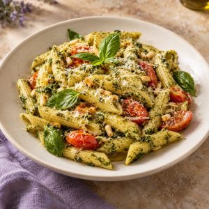 Basil penne pasta
