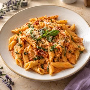 Vodka penne pasta